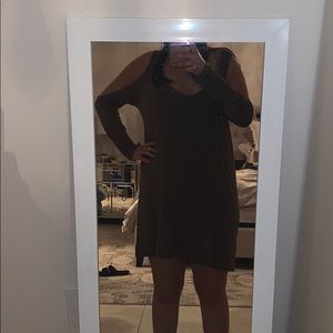 Long sleeve olive dress from tobi